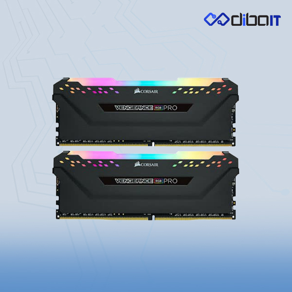 رم دسکتاپ DDR4 کورسیر مدل Vengeance RGB PRO ظرفیت 32 گیگابایت دو کاناله 3200 مگاهرتز CL16